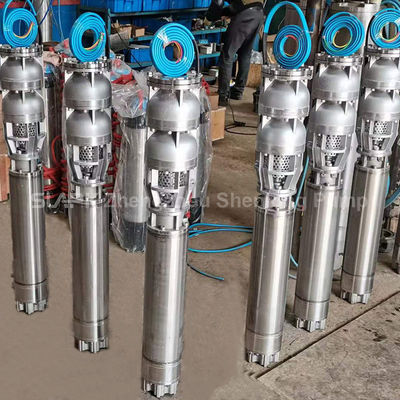 Robust salt water submersible pump for coastal aquaculture offering stable flow rates and head performance