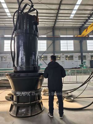 315KW, 9000 m³/h, 8.16m head: The ZQB submersible axial flow pump is specifically designed for municipal drainage applications