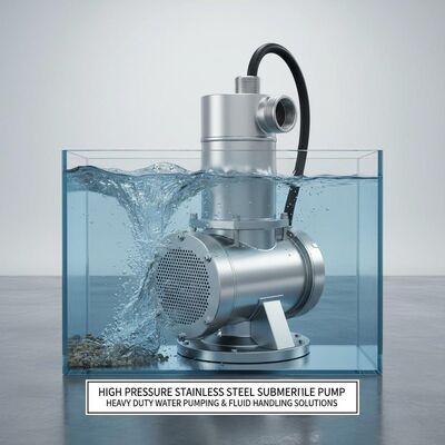 High Pressure Stainless Steel Submersible Pump Designed for Heavy Duty Water Pumping and Fluid Handling Solutions