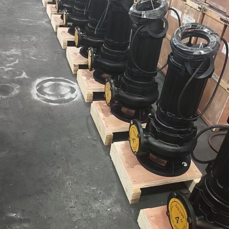 100WQ80-20-7.5кВт подводный насос для сточных вод с потоком 80м3/ч, головкой 20м и мотором мощностью 7.5кВт для сточных вод