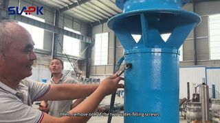 Видео дренажа осевым насосом